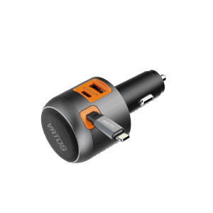 מטען רכב TRIO 60W עם כבל לייטנינג